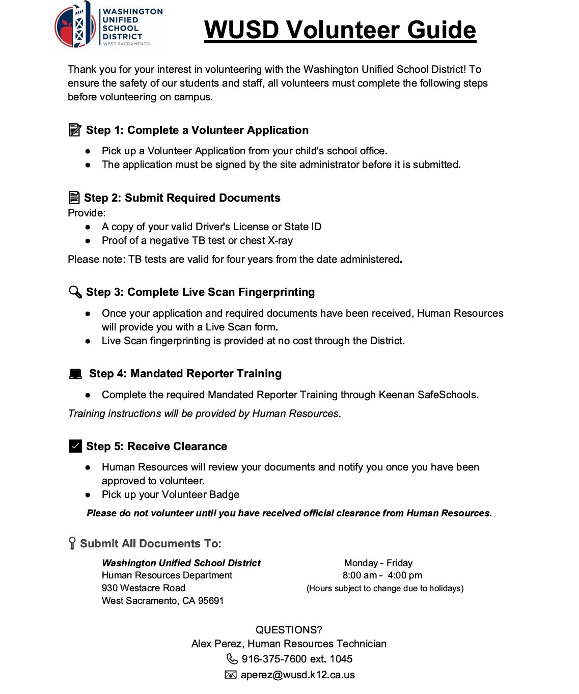 Volunteer Process Flyer
